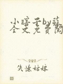 小瞎子by苏软全文免费阅读