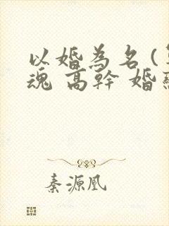 以婚为名 (军魂 高干 婚恋)封面
