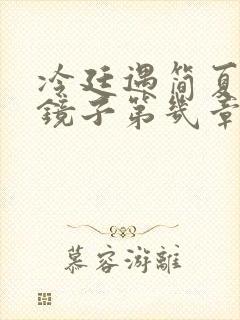 冷廷遇简夏对着镜子第几章封面