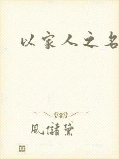 以家人之名小说