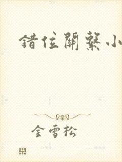 错位关系小说