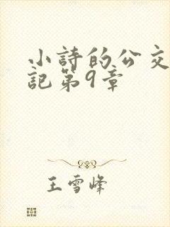 小诗的公交车日记第9章封面