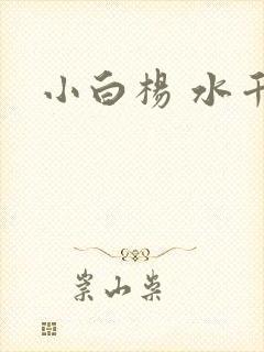 小白杨 水千丞