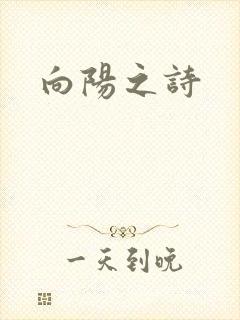 向阳之诗封面