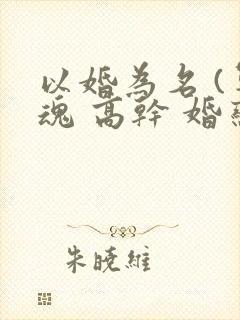 以婚为名 (军魂 高干 婚恋)封面