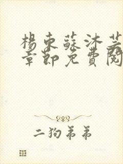 杨东苏沐芸最新章节免费阅读小说