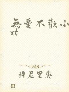无爱不欢小说txt