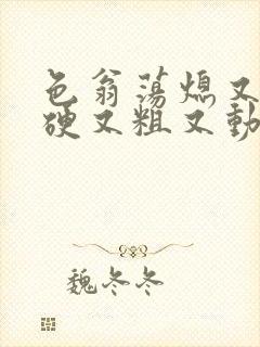 色翁荡熄又大又硬又粗又动态图