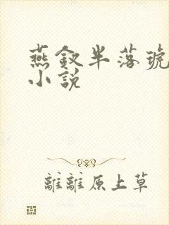 燕钗半落琥珀糖小说封面