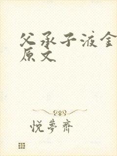 父承子液金银花原文封面