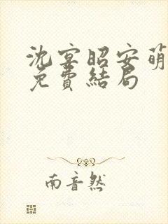 沈宴昭安萌全文免费结局