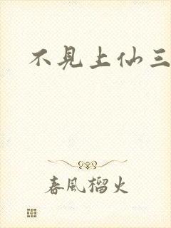 不见上仙三百年封面