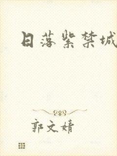 日落紫禁城封面