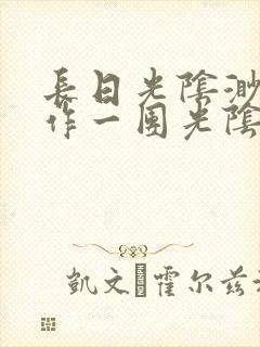 长日光阴渺渺乱作一团光阴似箭封面