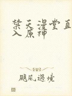 禁天漫堂直接进入原神封面