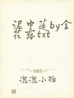 泥中莲by金银花露txt封面