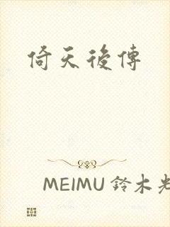 倚天后传封面