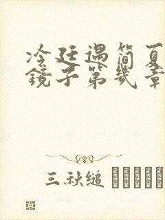冷廷遇简夏对着镜子第几章封面