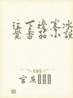 往下边塞冰棒感觉番茄小说封面