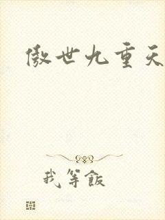 傲世九重天小说