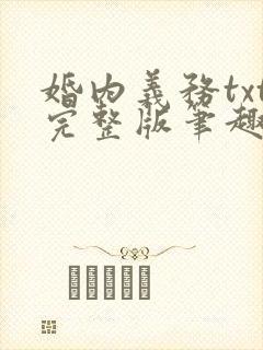 婚内义务txt完整版笔趣阁封面