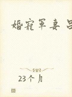 婚宠军妻 吕颜封面