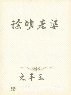 徐明老婆封面