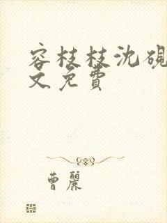 容枝枝沈砚书全文免费