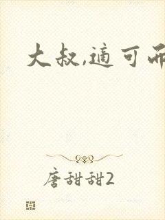 大叔,适可而止