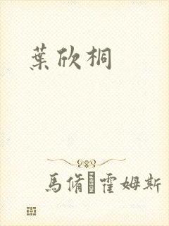 叶欣桐封面