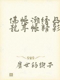 佛帐潮绣凸浮双龙耳帐精彩片段