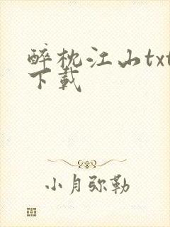 醉枕江山txt下载