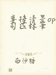 事后清晨op阿司匹林笔封面