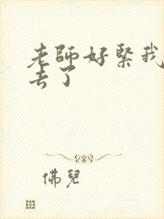 老师好紧我要进去了封面