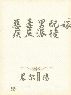 恶毒男配嫁给残疾反派后封面