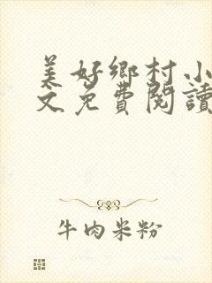 美好乡村小说全文免费阅读