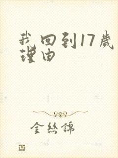 我回到17岁的理由封面