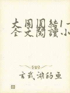 大团圆结1一6全文阅读小说于兜兜封面