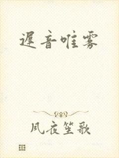 迟音唯雾封面