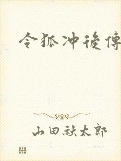 令狐冲后传封面
