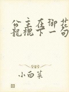 公主在御花园吃龙棍下一句