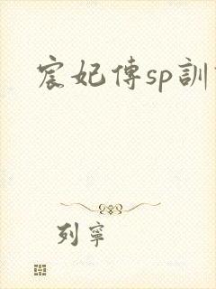 宸妃传sp训诫