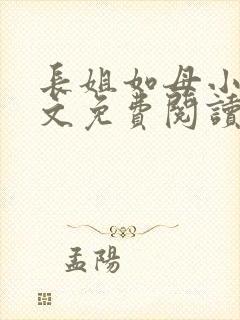 长姐如母小说全文免费阅读封面