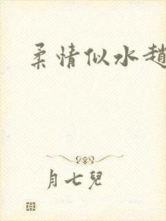 柔情似水赵雅儿封面