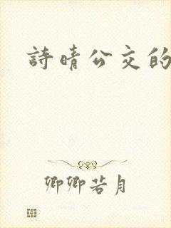诗晴公交的小说