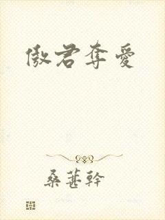 傲君夺爱封面