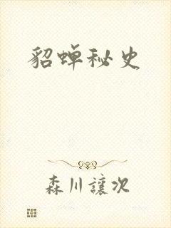 貂蝉秘史封面