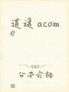 逍遥 acome封面
