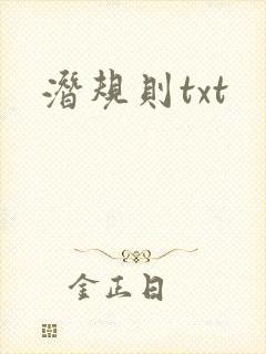 潜规则txt