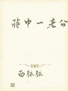 蒋中一老公封面